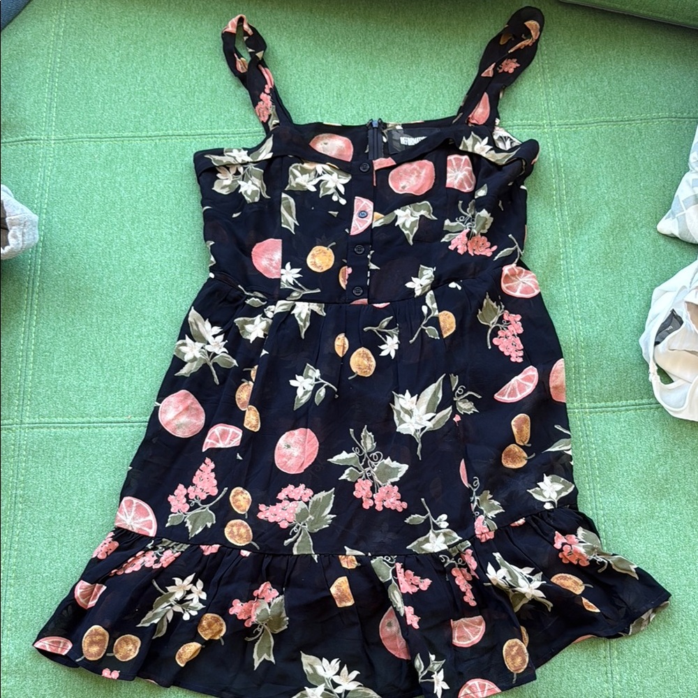 Summer citrus mini dress
